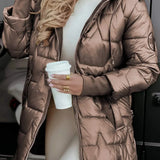 Nolwen - Abrigo Elegante de Invierno con Capucha y Acolchado