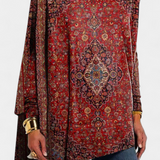 Andina Jersey de Cuello Barco Elegante