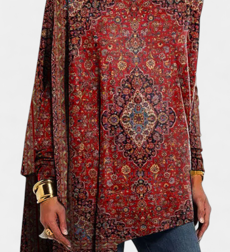 Andina Jersey de Cuello Barco Elegante