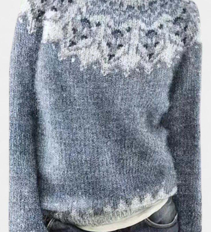 Jolessa Jersey de Punto con Estampado Nórdico