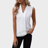 Roma | Blusa Sin Mangas Con Cuello En V