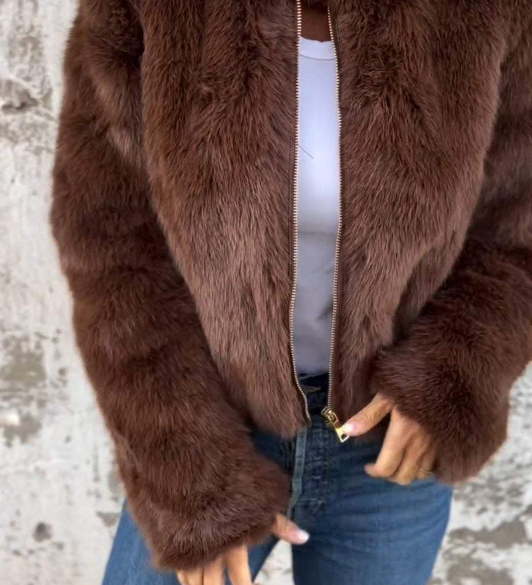 Sara™ | Abrigo de piel de lujo