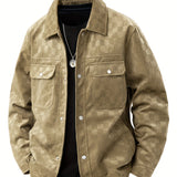 Mavrick Chaqueta Suede con Estampado de Cuadros