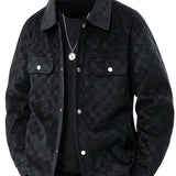 Mavrick Chaqueta Suede con Estampado de Cuadros