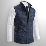 Harrison Gilet | Chaleco de Lana con Cierre Total