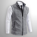 Harrison Gilet | Chaleco de Lana con Cierre Total